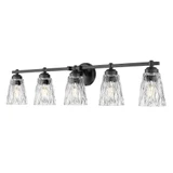 Andree 5 Light Bath Vanity 9 Inch Tall and 40 Inch Wide by Z Lite - 1960-5V