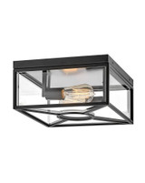 Brixton 2 Light 12.01 Inch Wide Outdoor Flush Mount by Hinkley - 18373