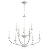 Reyes 9 Light Large Chandelier by Quorum 6160-9-80 - 6160-9