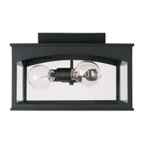 Burton 3 Light 14 Inch Wide Outdoor Flush Mount by Capital - 946731