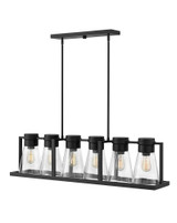 Refinery 6 Light Oversized Linear Chandelier by Hinkley - 63306