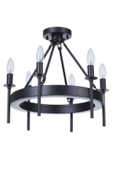 Larrson 6 Light 17.75 Inch Wide Semi Flush Mount by Craftmade - 54356