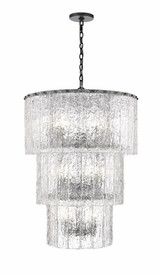 Glacier 12 Light Chandelier 38 Inch Tall and 27.5 Inch Wide by Z-Lite - 1943-36