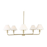 Mendota 5 Light Chandelier 10.75 Inch Tall and 40 Inch Wide by Generation - GLC1235