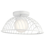 Clevo 1 Light 18 Inch Wide Semi Flush Mount by Elan - 84096