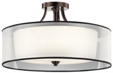 Lacey 5 Light 28 Inch Wide Semi Flush Mount by Kichler - 42399