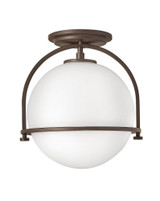 Somerset 1 Light 4.9 Inch Wide Semi Flush Mount by Hinkley - 3403