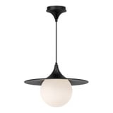 Fuji 1 Light Medium Pendant 15.75 Inch Wide by Alora - PD525216