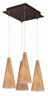 Lava 4W LED Cone Pendant With Canopy by ET2 - E946-Lava