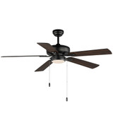 Super Max 5 Blade Ceiling Fan with Light Kit 52 Inch Wide by Maxim  - 88937