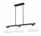 Bronte 3 Light Billiard 9.75 Inch Tall and 14 Inch Wide By Z-Lite - 1955-3-14