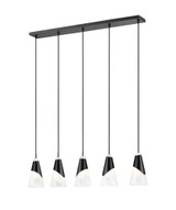 Aimie 5 Light Linear Chandelier 13.25 Inch Tall and 6 Inch Wide by Z Lite - 828P6-5L