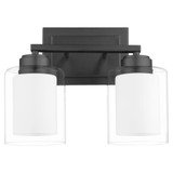 2 Light Bath Vanity 10.25 x 13.25 Inches by Quorum  - 582-2