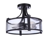 Elliot 3 Light Semi Flush Mount 10.5 Inch Tall X 13 Inch Wide by Craftmade - 55353