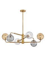 Oberon 6 Light Oversized Chandelier by Fredrick Ramond - FR30506