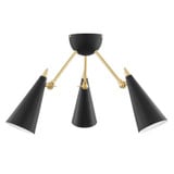 Moxie 36W 3 LED 18 Inch Wide Semi Flush Mount by Mitzi - H441603