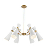 Blake 6 Light Chandelier 12.63 Inch Tall and 32 Inch Wide by Alora - CH574632
