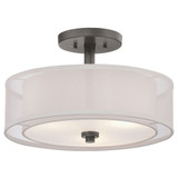 Parsons Studio 3 Light 15 Inch Wide Semi Flush Mount by Minka Lavery - 4107