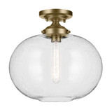 Avery 1 Light 14.5 Inch Wide Semi Flush Mount by Kichler - 43913
