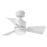 Atom 3 Blade Dual Mount Ceiling Fan with Light Kit 30 Inch Wide by Hinkley  - 906030-LDA