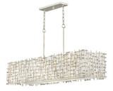 Farrah 8 Light Medium Linear Chandelier by Fredrick Ramond - FR33105