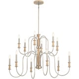 Karthe 12 Light Oversized 2 Tier Chandelier by Kichler - 52472