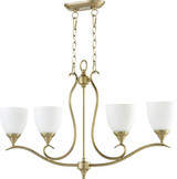Flora 4 Light Mini Island Chandelier by Quorum 664-4 - 664-4