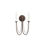 Plumette 2 Light Candle Style Wall Sconce by Maxim - 12161