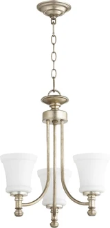 Rossington 3 Light Chandelier 18 inches wide by 19 inches high by Quorum - 6122-3-SO
