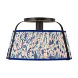 Scout 1 Light Semi Flush Mount 8 Inch Tall and 13.25 Inch Wide by Alora - SF675213