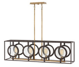 Fulham 4 Light Oversized Linear Chandelier by Hinkley - 3926