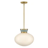 Lucy 12W 1 LED Medium Pendant 13.25 Inch Tall and 15 Inch Wide by Lark - 83604