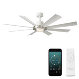 Aura 8 Blade Ceiling Fan with Light Kit 60 Inches Wide by Modern Forms - FR-W2303-60L