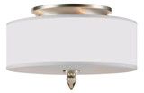 Luxor 3 Light 14 Inch Wide Semi Flush Mount by Crystorama - 9503