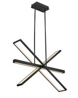 Tangent 1 Light Oversized Linear Chandelier by Fredrick Ramond - FR34806