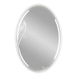 Beveled Oval Mirror with Leaf 31.7 Inch x  22.3 Inch by Hubbardton Forge - 710014H