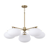 Soren 6 Light Chandelier 12.5 Inch Tall and 37 Inch Wide by Capital - 460561
