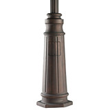 Accessory 96 Inch Outdoor Aluminum Post with Decorative Base by Kichler - 9542