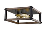 Kirkland 3 Light 16.25 Inch Wide Square Flush Mount by Z-Lite - 472F3S