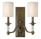 Sussex 2 Light Candle Style Wall Sconce 15.75 Inch Tall by Hinkley - 4792