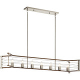 Lente 7 Light Caged Linear Chandelier by Kichler - 44252