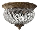 Plantation 2 Light 6.75 Inch Wide Flush Mount by Hinkley - 4102