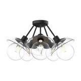 Francesca 5 Light 19.75 Inch Wide Semi Flush Mount by Alora - SF517220