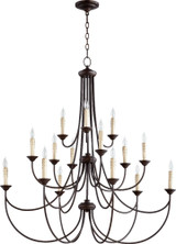 Brooks 15 Light Oversized 3 Tier Chandelier by Quorum - 6250-15