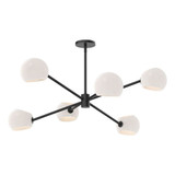 Willow 6 Light Oversized Chandelier by Alora CH548637 - CH548637