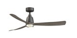 Kute 3 Blade Ceiling Fan with DW Light Kit 52 Inch Wide by Fanimation - FPD8534-LK