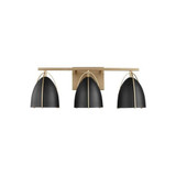 Norman 3 Light Black Shade Vanity Light by Visual Comfort Studio - 4451703