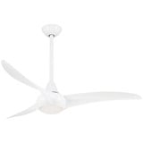 Light Wave 52 Inch 3 Blade Ceiling Fan with Light Kit by Minka Aire - F844