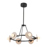 Dahlia 24W LED Chandelier 16 Inch Tall and 27.75 Inch Wide by Alora - CH346028