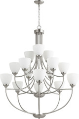 Enclave 15 Light Oversized 2 Tier Chandelier by Quorum - 6059-15